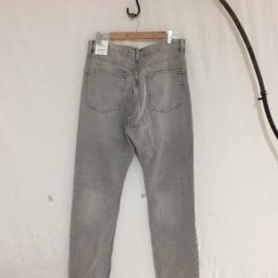 Zara Womens  Size 16 Straight Leg Jeans Grey 