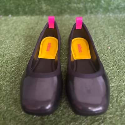 Melissa Lance Black Gloss Flat Shoes