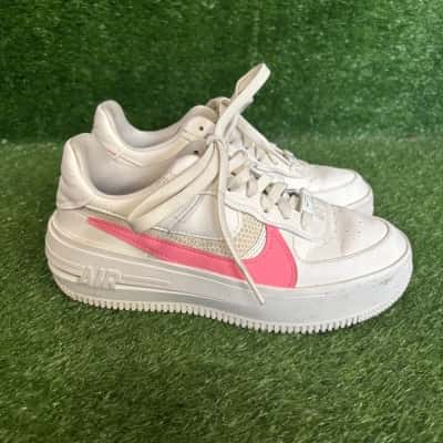 Nike Air White/Pink Air Force 1 Size 6 