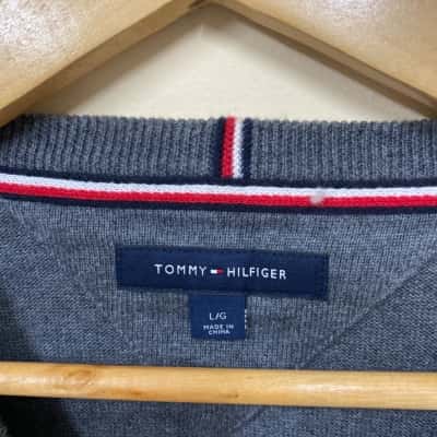 Tommy Hilfiger Mens Size L Grey Jumper