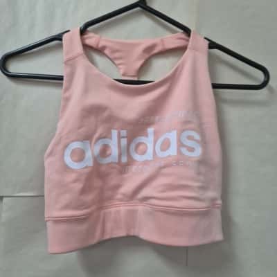 Adidas Womens Brilliant Basic Bra Top Size S Peach 