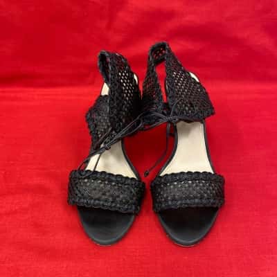 Wittner Womens  Size 39 Black  Open-Toe Heels