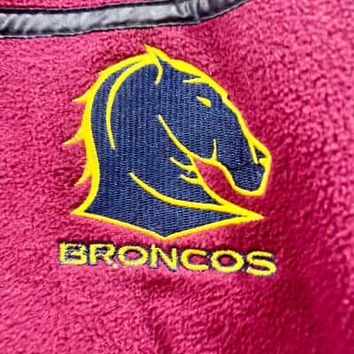 NRL Brisbane Broncos Zip up Jumper Size 12