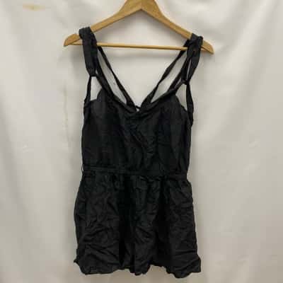 Zimmermann Women's Size 3 Playsuit Black  