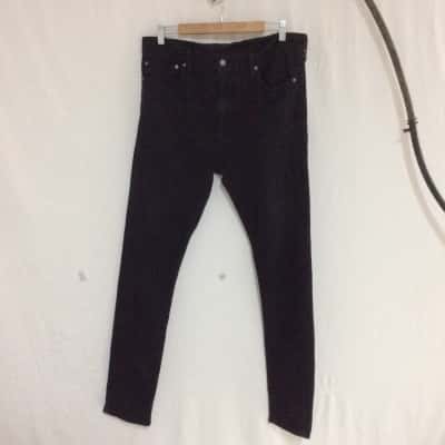 Levis Men’s   Size 36 Straight Leg Jeans Black  