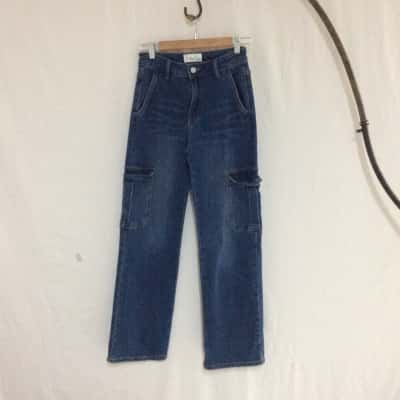Infinity  Womens  Size 8 Mid Rise Jeans Blue 