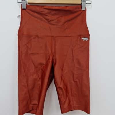 Running Bare Womens  Size 12 Gym Shorts Burnt Orange (02)