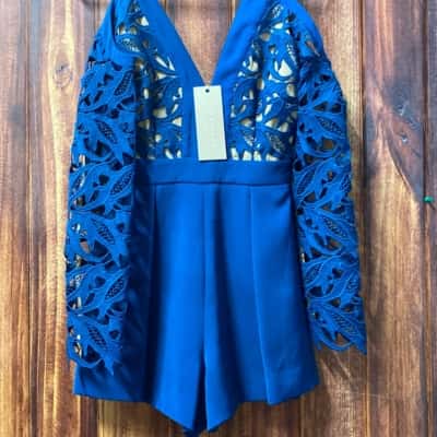 Keepsake the Label Womens  Size XS Blue Romper