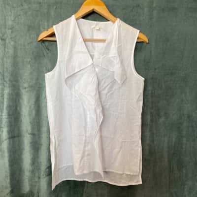 COS Womens  Size 6 Sleeveless Top White 