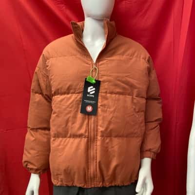  Mens Scope Size M Orange Performance Ski Series Puffer Jacket - Polyester