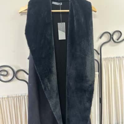 Katies Women’s Sleeveless Jacket Size S Black - New with Tags  