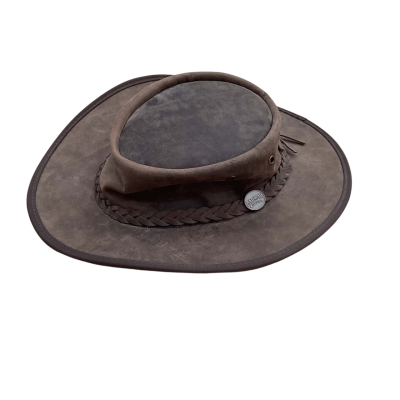 Barmah Mens Size XL Brown Genuine Cattle Leather Hat