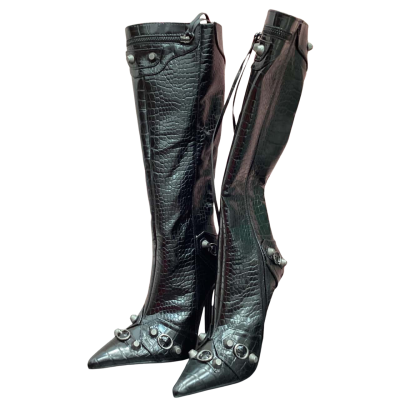 White Fox Womens Size 6 Jasmine Knee High Black Boots