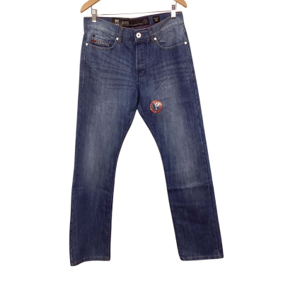 BNWT Cross Hatch Men’s Size 32 Light Wash Straight Leg Jeans 