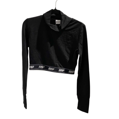 BNWT NXP Womens Long Sleeve Crop Top Size S Black  / White 