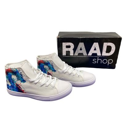 Radd Mens White Canvas Shoes Size 11