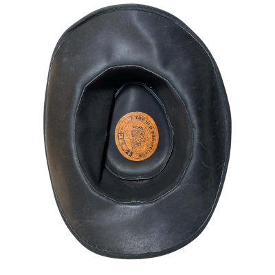  Mens  Vintage Leather Cowboy Hat Western Rancher Style Hat