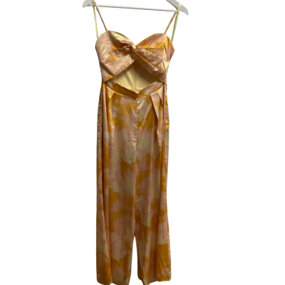 Billy J Womens Size 6 Jumpsuit Pink  / Yellow 