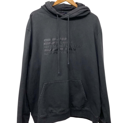 ALLSAINTS Mens Size XL Silas Hoodie Black  
