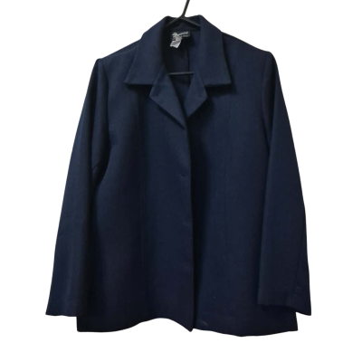  David by Tosol Womens Jacket Size 16 Navy Blue 