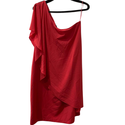 Diana Ferrari Womens  Size 14 Off The Shoulder Dress Red 