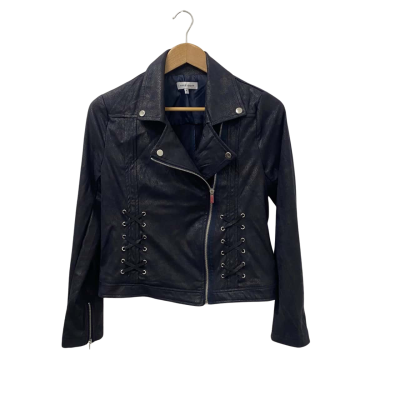 Table Eight Womens  Size 8 Bomber Jacket Black  