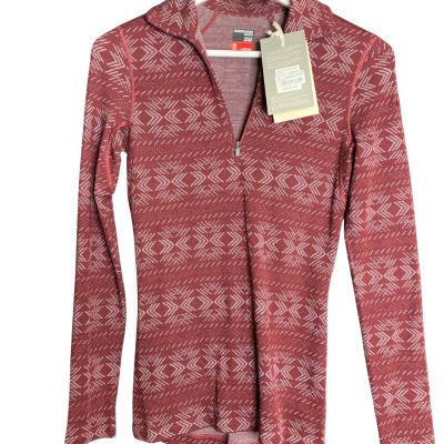 Icebreaker Merino Women’s Maroon Patterned jumper 