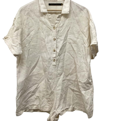 Long lost jumpsuit , linen, Size 14 ,Cream 