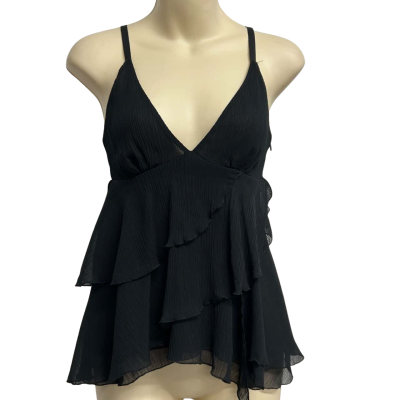 Cue Womens Size 6 Black  Cami