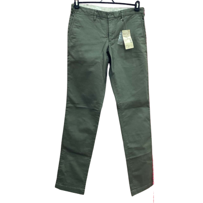 MUJI Mens Size 82cm Smoky Green Slim Fit Pants 