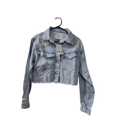 Zara Kids Size 13-14Y Denim Jacket in Light Blue 