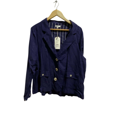 W. Lane Womens  Size 20 Blazer Navy Blue 