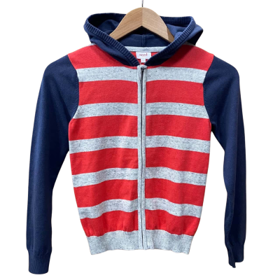 Seed Heritage Kids Striped Hooded Jumper Size 6-7
