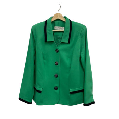 Teresa Zarlenga Blazer Womens Size 6 / 8 Green 