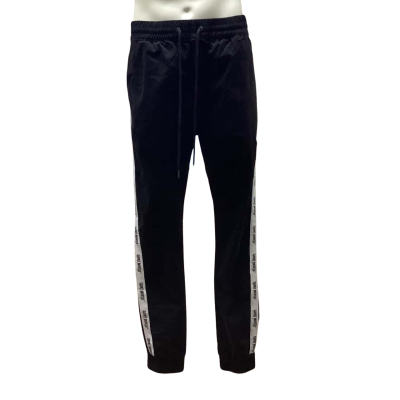 Saint Morta Mens Size L Track Pants Black  / White 