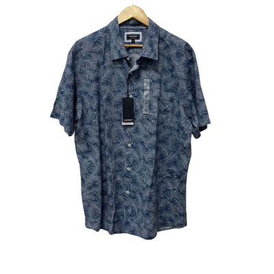 Gazman Mens  Size XL Short Sleeve Shirt Blue 