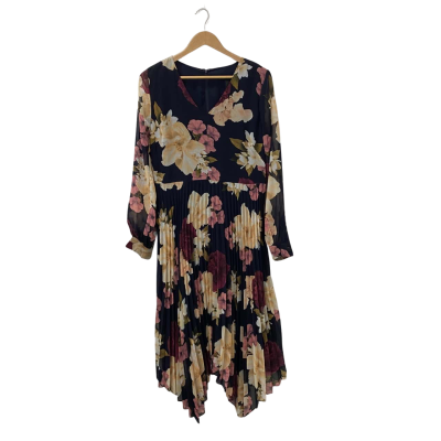 Portmans Womens  Size 14 Long Sleeve Dress Floral 
