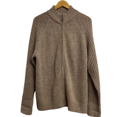 Catullus Mens Size L Brown Lambswool Jumper 