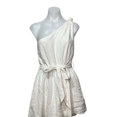 Billy J Size 8 Off-the-shoulder ‘Maxine’ Playsuit White 