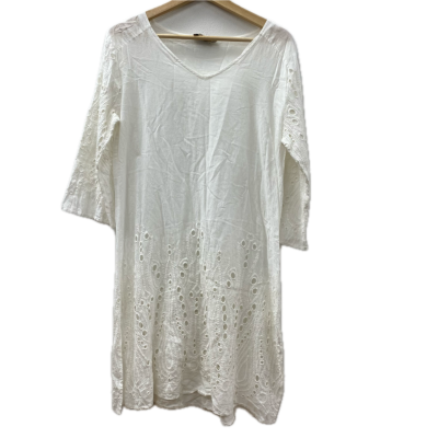  Cindy g collection Womens  Size L / M Casual Dress White 