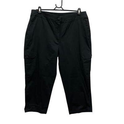 Savannah Womens  Size 18 Cropped Pants Black  