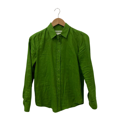 Trenery Womens  Size XS Long Sleeve Shirt Green 