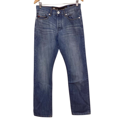 BNWT Cross Hatch Mens Size 30 Light Wash Straight Leg Jeans