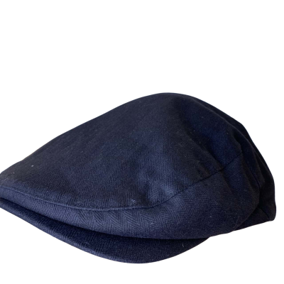 Brixton Mens Hooligan Flat Cap Size XL Black  / Gold 