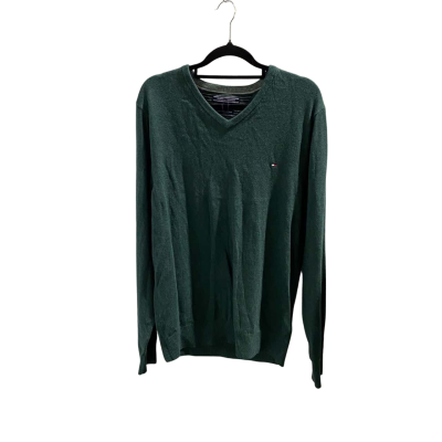 BNWT Tommy Hilfiger Mens  Size M V-Neck Jumper Green 