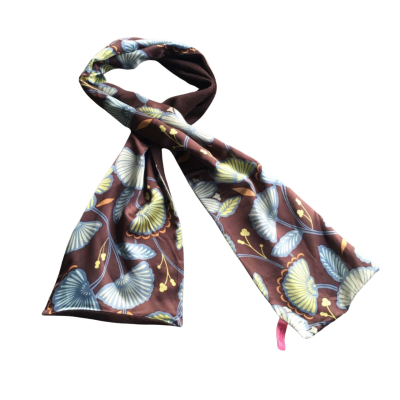 Boutique Accessorize Silk & Cashmere Women's Scarf Size M Brown 156 x 24 cm 