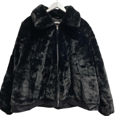 beme Womens  Size 22 Fur Coat / Winter Jacket, Black  