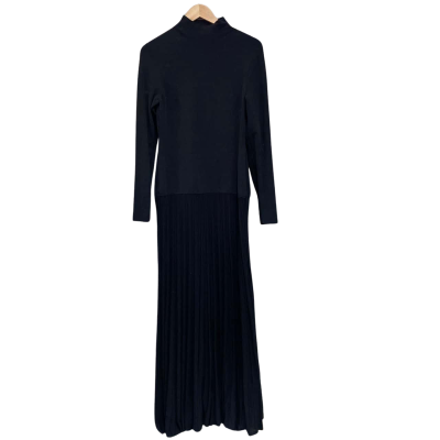 COS Womens  Size M Long Sleeve Maxi Dress Black  