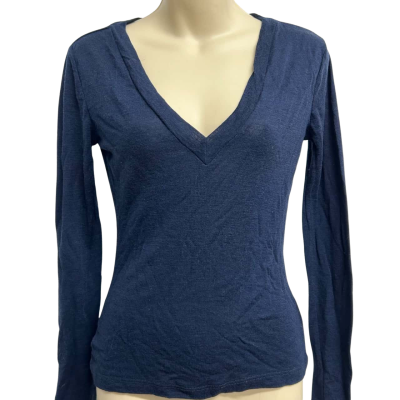 Kookai Womens Navy Blue Merino Wool Jumper
