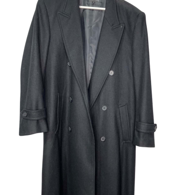  Womens CQ black longline Winter Coat in Black  